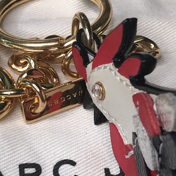 Marc Jacobs Year of the Rooster Leather Keychain Bag Charm with Gold Hardware - Picture 11 of 16
